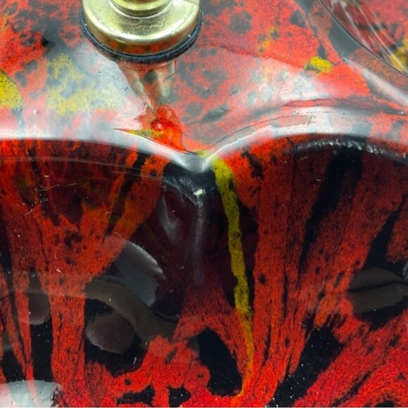 The Original California Pottery Vintage Divided Serving Tray With Brass Handle - Picture 13 of 13